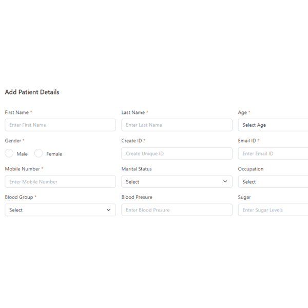 Simple Patient form