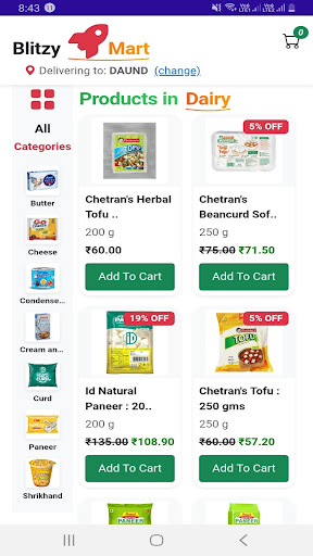 Category wise listing